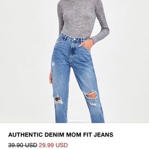 Zara mom fit jeans